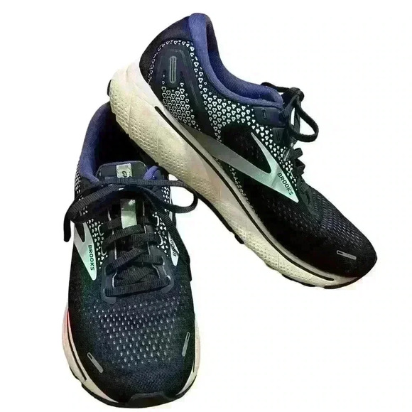 Brooks Shoes - Brooks Ghost 14 Women's Size 9.5 Running Shoes Navy Blue Comfort Running Sneaker